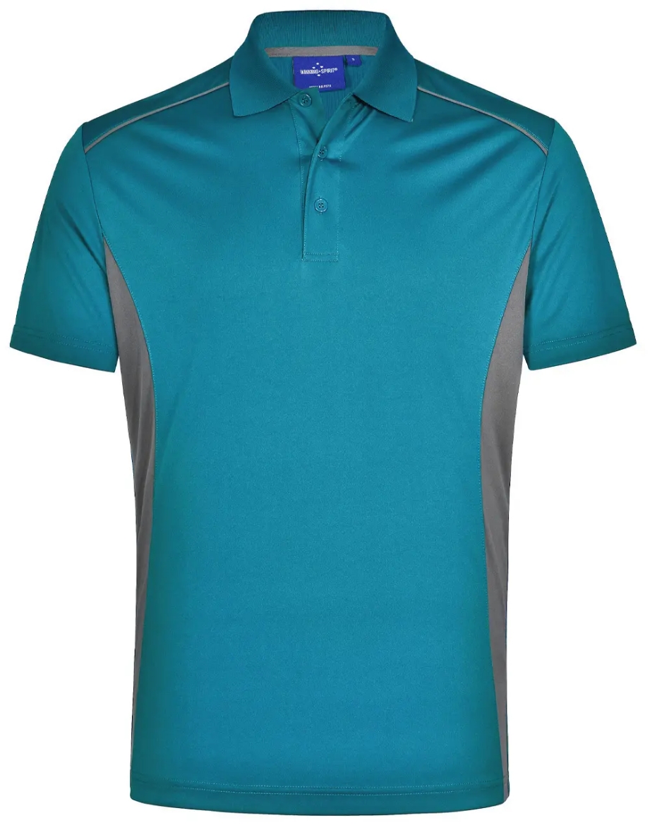 Picture of Winning Spirit, Mens Cooldry S/S Contrast Interlock Polo